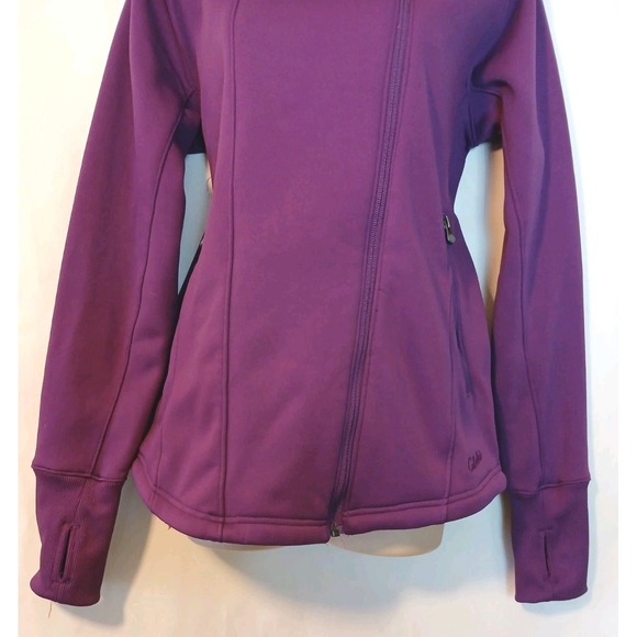 Cabela's Womens Purple Athletic Outdoor Walking Jacket Zip Pockets Large  D132 - Picture 7 of 11
